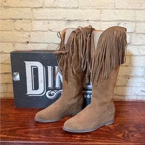 Dingo Fringe Tan Suede Women's Boots